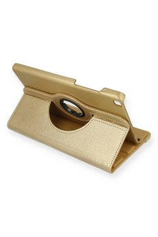 CepteToptan Samsung Galaxy T290 Tab A 8 Kılıf 360 Tablet Deri Kılıf - Gold - DROPX1448-6937