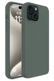 CepteToptan iPhone 15 Plus Kılıf First Silikon - Koyu Yeşil - DROPX7983-5768
