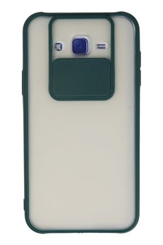 CepteToptan Samsung Galaxy J7 Kılıf Palm Buzlu Kamera Sürgülü Silikon - Yeşil - DROPX9397-4780