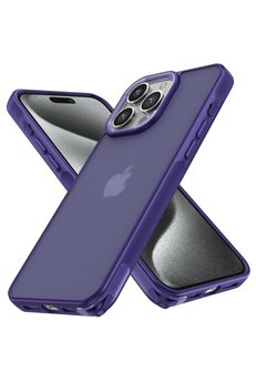 CepteToptan iPhone 15 Pro Max Kılıf Elegant Kapak - Derin Mor - DROPX2889-3783