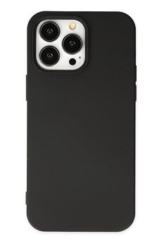 CepteToptan iPhone 15 Pro Kılıf Nano içi Kadife Silikon - Siyah - DROPX6531-1959