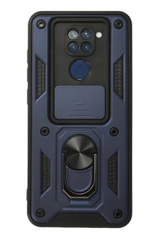 CepteToptan Xiaomi Redmi Note 9 Kılıf Pars Lens Yüzüklü Silikon - Lacivert - DROPX7710-7590
