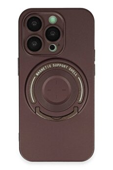DropCep iPhone 14 Pro Kılıf Lukka Magneticsafe Kapak - Kahverengi - Ogz8608-1088