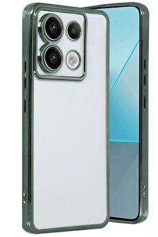 CepteToptan Xiaomi Poco X6 Kılıf Lensli Silikon - Yeşil - DROPX3350-1163