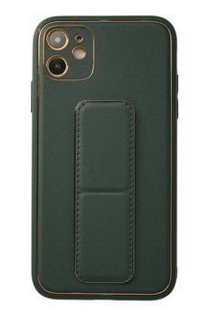 CepteToptan iPhone 12 Kılıf Coco Deri Standlı Kapak - Yeşil - DROPX6899-9003
