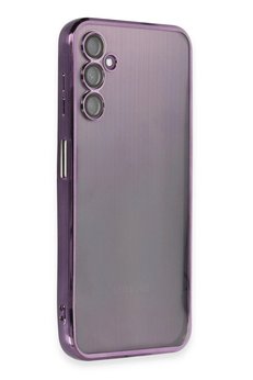 CepteToptan Samsung Galaxy A14 4G Kılıf Lensli Silikon - Mor - DROPX8363-1880