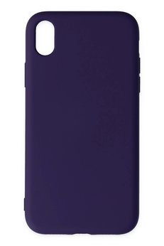 CepteToptan iPhone XR Kılıf Nano içi Kadife Silikon - Mor - DROPX3319-9456