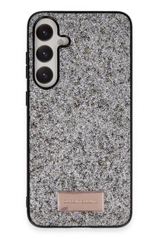 CepteToptan Samsung Galaxy A55 5G Bright Simli Kapak - Gümüş - DROPX7109-1331