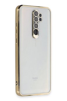 CepteToptan Xiaomi Redmi Note 8 Pro Kılıf Lensli Silikon - Gold - DROPX2784-8511