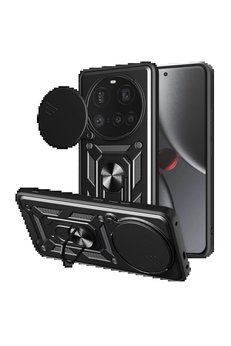CepteToptan Xiaomi Mi 15 Ultra Kılıf Pars Lens Yüzüklü Silikon - Siyah - DROPX2091-4793