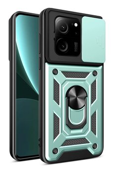 CepteToptan Xiaomi Mi 13T Pro Kılıf Pars Lens Yüzüklü Silikon - Yeşil - DROPX4592-4577