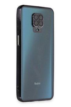 CepteToptan Xiaomi Redmi Note 9 Pro Kılıf Lensli Silikon - Siyah - DROPX6860-5439