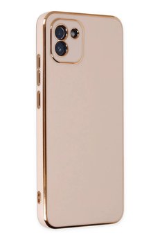 CepteToptan Samsung Galaxy A03 Kılıf Volet Silikon - Pembe - DROPX2076-8815