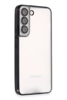 CepteToptan Samsung Galaxy S22 Kılıf Lensli Silikon - Siyah - DROPX6314-1071