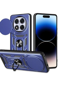 CepteToptan Xiaomi Redmi Note 14 Pro Plus Kılıf Pars Lens Yüzüklü Silikon - Lacivert - DROPX7098-1855