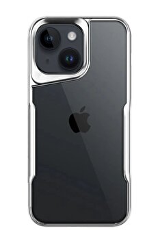 nerede bulurum iPhone 15 Kılıf Boyi Silikon Kapak - Gümüş