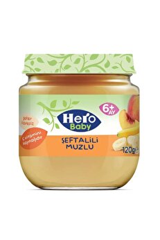 Toptan Bulurum Hero Baby talili Muzlu Kavanoz Mama 120 Gr