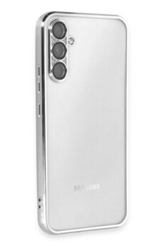 CepteToptan Samsung Galaxy A54 5G Kılıf Lensli Silikon - Gümüş - DROPX6290-4207