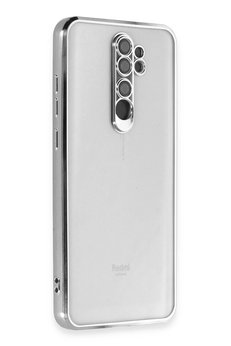 CepteToptan Xiaomi Redmi Note 8 Pro Kılıf Lensli Silikon - Gümüş - DROPX4380-1199