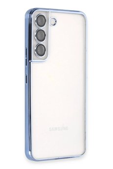 CepteToptan Samsung Galaxy S22 Kılıf Lensli Silikon - Açık Mavi - DROPX6917-3301
