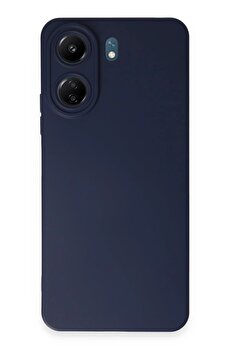 nerede bulurum Xiaomi Redmi 13C Kılıf Nano içi Kadife Silikon - Lacivert