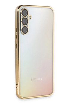 CepteToptan Samsung Galaxy A34 5G Kılıf Lensli Silikon - Gold - DROPX6955-3349