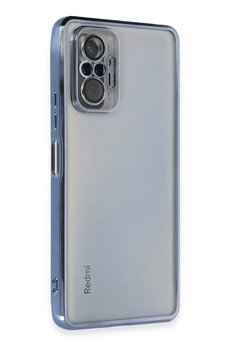 CepteToptan Xiaomi Redmi Note 10 Pro Kılıf Lensli Silikon - Açık Mavi - DROPX3476-6808