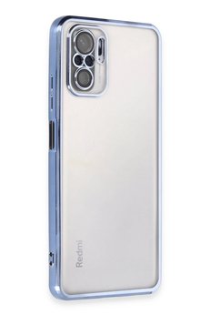 CepteToptan Xiaomi Redmi Note 10 Kılıf Lensli Silikon - Açık Mavi - DROPX6550-3102