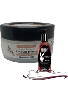Adoil Playboy Three Brand Whitening Cream 4 Adet Arnavut Kremi 50 ml Aklık Kremi ile 120ML Masaj Yağı