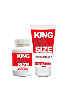 Adoil King Size 1200 Mg Erkeklere Özel Deneyim Veren 30 Lu Ve 50 ml Krem Bir Arada