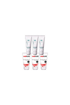 Adoil Kaz Gagası Kremi 3x100 ml Rahatlatıcı +Redroid Rahatlatıcı Krem 3x50 ml