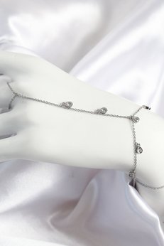 Evimdeyokyok Pirinç Zirkon Taşlı Sallantılı Damla Model Gümüş Renk Kadın Şahmeran Tj-Sn704