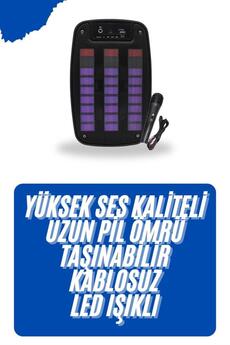 Fry Kablosuz Hoparlör İos Ve Androi̇d Uyumlu Şarjlı Sd Kart Gi̇ri̇şli̇ Bluetooth Hoparl - Voanfd6680-6