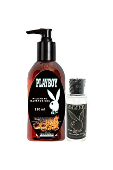 Adoi̇l Playboy Aromaterapi̇ Isıtıclı Massage Oi̇l 120 Ml + Natural Aromalı Massage Vücut Masaj Yağı 50 Ml