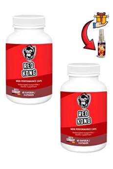 Adoil Red Kong Erkeklere Özel Bölge Destekleyici 60'lı x 2 ad+Lustra Masaj Yağı