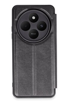 nerede bulurum Xiaomi Redmi 14C Kılıf Flip Cover - Siyah