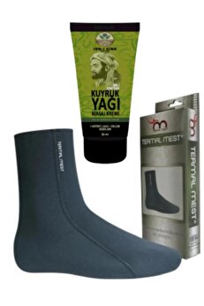 Adoi̇l İbni̇ Si̇na Kuyruk Yağı Masaj Kremi̇ 50 Ml Su Ve Isı Geçi̇rmeyen Mest Çorap (L)