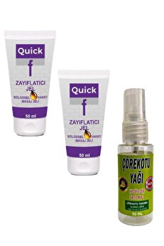 Adoi̇l Qui̇ck Gel Masaj Bakım Kremi̇ 50 Mlx 2 Ad+Çörek Otu Yağı 30 Ml