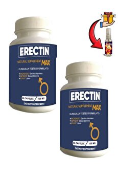 Adoi̇l Erecti̇n Max Erkeklere Özel Geli̇şti̇rme 60 Lı Destekleyi̇ci̇ X 2 Adet+Lustra Masaj Yağı İle 30 Ml