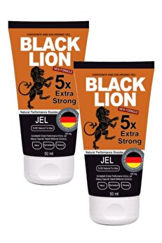 Adoil Black Lıon Jel Sertleştirmeli Büyütmeli Erkek Kremi 50ml X 2 Adet