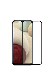 İsmiyle Al SM Galaxy A12 Full Glue Uyumlu Full Kaplama Tempered Cam Ekran Koruyucu-(1903) - DROPX6464-2643