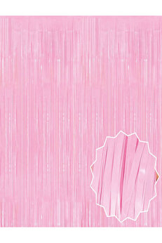 Ethab Ti̇caret Soft Pembe Püsküllü Kapı Perdesi̇