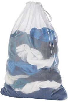 STOREMAX lvnshop Boy Çamaşır Yıkama Filesi 60x40 cm – Fermuarlı, Dayanıklı, Giysiler İçin Torba, Çok Amaçlı S