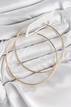 Evimdeyokyok Pirinç Halka Model Gold Renk Kadın Küpe Tj-Bkp11037