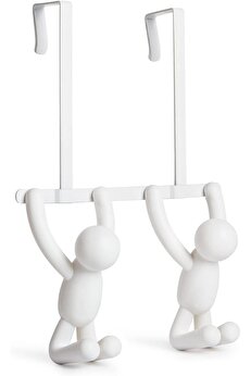 STOREMAX lvnshop 1004260-660 Çift kancalı Buddy kapı, plastik, beyaz, 21,6 x 30,5 x 10,8 cm 224120