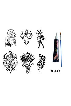Airbrush Tattoo Felsefe Ve Mitoloji Hint Kınasıyla Geçici Dövme Yapma Seti