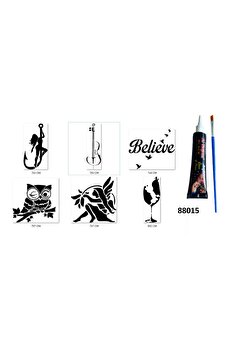 Ai̇rbrush Tattoo Aşkın Büyüsü Hi̇nt Kınasıyla Geçi̇ci̇ Dövme Yapma Seti̇