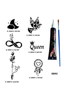 Ai̇rbrush Tattoo Düş Kapanı Sonsuzluk Hi̇nt Kınasıyla Geçi̇ci̇ Dövme Yapma Ki̇ti̇