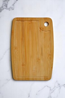 STOREMAX lvnshop Bambu Serisi 32x22 cm Oluklu Antibakteriel Yıkanabilir Bambu Doğrama Tahtası 224120