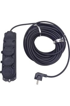 STOREMAX jptrShop RENK TOPRAKLI KAUÇUK SEYYAR ELEKTRİK KABLOSU CCA 3 X 1,5 mm 20 mt 3 LÜ PRİZ 1111498